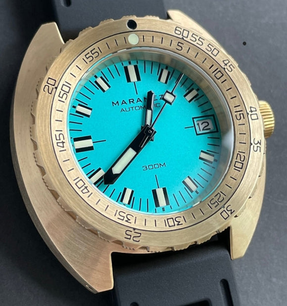 Maranez Samui Brass Watch Turquoise
