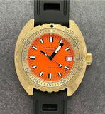 Maranez Samui Vintage Brass Watch Orange