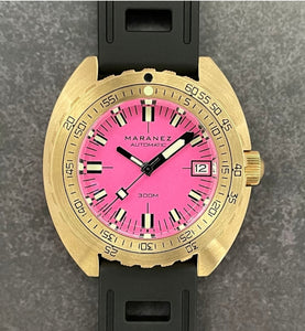 Maranez Samui Vintage Brass Watch Pink