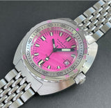 Maranez Samui Vintage Steel Automatic Watch Pink