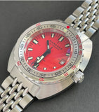 Maranez Samui Vintage Steel Automatic Watch Red