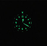 Benarus Moray Watch 38 steel black Pacman dial vintage lume no date