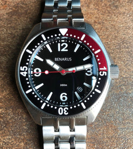 Benarus Bonito Dive Watch black/red