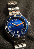 Benarus Bonito Dive Watch blue brushed