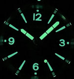 Benarus Moray Watch 40 steel black dial numbers