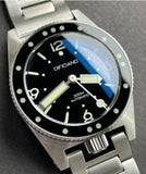 DIFICIANO Narwhal Dive Watch Dots Bezel No Date