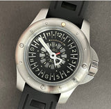 Maranez 49mm Rawai Stainless Steel gauge silver Face Watch