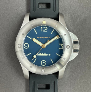 Maranez 42mm Rawai Stainless Steel Blue Face Watch