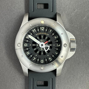 Maranez 42mm Rawai Stainless Steel gauge black Face Watch