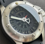 Maranez 42mm Rawai Stainless Steel gauge black Face Watch